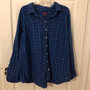 Merona Plaid top